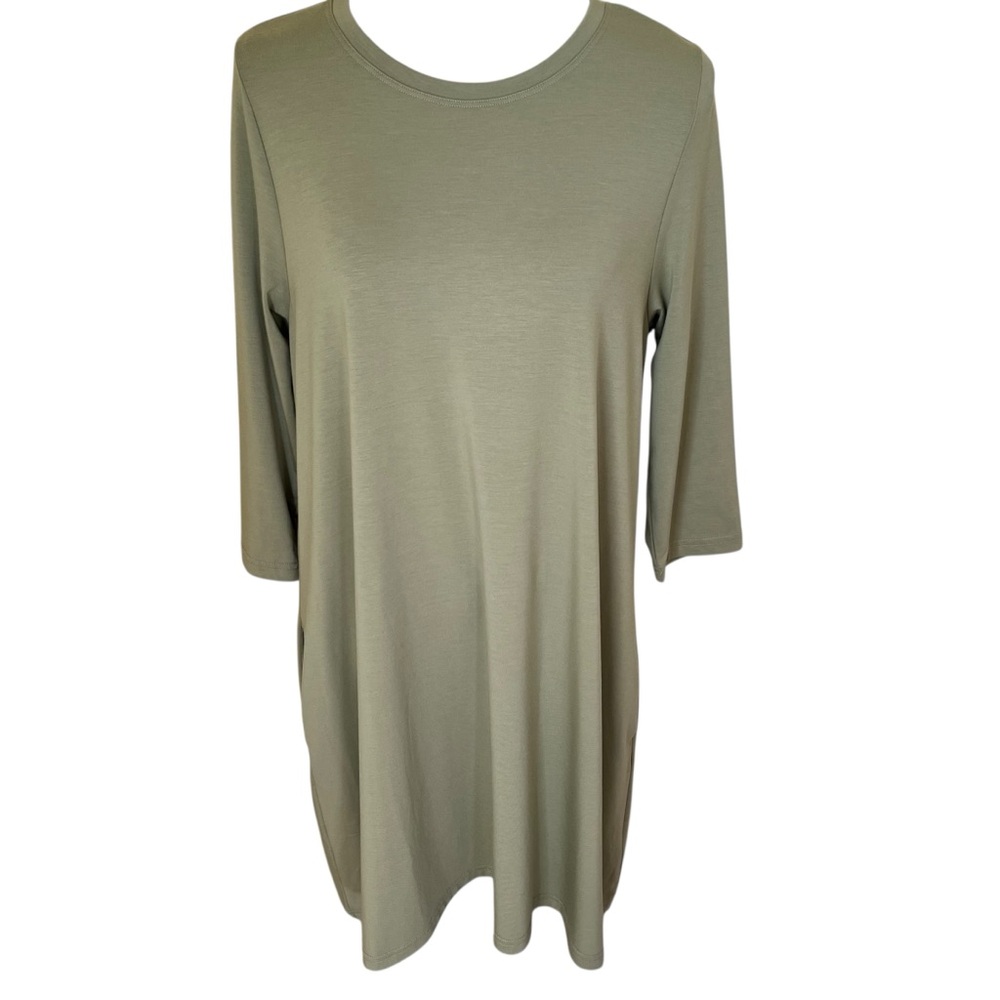 Mountain Mama Sage Green Oh So Soft Essential Tunic Dress Sm/M